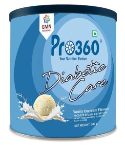 pro360 diabetic care vanilla ice cream nutrition powder 500g